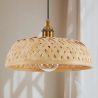 Lampa sufitowa z bambusa - lampa wisząca w stylu boho Bali - Atria image 7