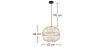 Lampa sufitowa z bambusa - lampa wisząca w stylu boho Bali - Kaula image 7
