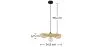 Lampa sufitowa z bambusa - Lampa wisząca z designem w stylu boho Bali - Noila image 7