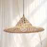 Lampa sufitowa z bambusa - Lampa wisząca w stylu boho Bali - Flora image 7