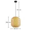 Lampa sufitowa z bambusa - Lampa wisząca w stylu boho Bali - Ubon image 7