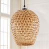 Lampa sufitowa z bambusa - Lampa wisząca w stylu boho Bali - Gina image 7