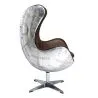 Fotel z podłokietnikami - Aviator Style - skóra i metal - Cocoon image 7