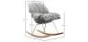 Fotel bujany tapicerowany - Skandynawski design - Ruma image 7
