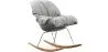Fotel bujany tapicerowany - Skandynawski design - Ruma image 7