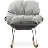 Fotel bujany tapicerowany - Skandynawski design - Ruma image 7