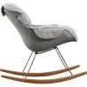 Fotel bujany tapicerowany - Skandynawski design - Ruma image 7