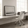Krzesło biurowe z kółkami - Białe krzesło do biurka - Canva image 7