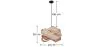 Lampa sufitowa z drewna - lampa wisząca w stylu designerskim - Nova image 7