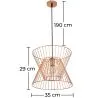 Lampa sufitowa retro - Lampa wisząca w stylu nowoczesnym - Lia image 7