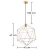 Lampa sufitowa - Lampa wisząca w stylu vintage - Lara image 7