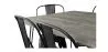 Stół do jadalni - wzór przemysłowy 150 cm + 6 krzeseł do jadalni - wzór przemysłowy - Hairpin Stylix image 7