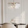 Lampa sufitowa z perłową powłoką - lampa wisząca z dyskami - Karl image 7
