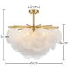 Lampa sufitowa z perłową powłoką - lampa wisząca z dyskami - Karl image 7