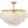 Lampa sufitowa z perłową powłoką - lampa wisząca z dyskami - Karl image 7