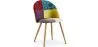 Krzesło do jadalni - tapicerowane w patchworku - styl skandynawski - Ray image 7