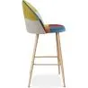 Patchworkowy taboret tapicerowany - styl skandynawski - Evelyne image 7