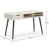 Drewniane biurko z szufladami - Design skandynawski - Beckett image 7