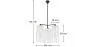 Lampa sufitowa z kryształem - Lampa wisząca - 3 ramiona - Reg image 7