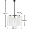 Lampa sufitowa z kryształem - Lampa wisząca - 3 ramiona - Reg image 7