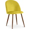 Krzesło do jadalni - Tapicerowane aksamitem - Skandynawski design - Evelyne image 7