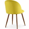 Krzesło do jadalni - Tapicerowane aksamitem - Skandynawski design - Evelyne image 7
