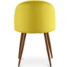 Krzesło do jadalni - Tapicerowane aksamitem - Skandynawski design - Evelyne image 7