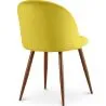 Krzesło do jadalni - Tapicerowane aksamitem - Skandynawski design - Evelyne image 7