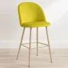 Stołek z aksamitną tapicerką - Skandynawski design - Evelyne image 7