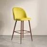 Stołek z aksamitną tapicerką - Scandinavian Design - Evelyne image 7