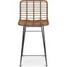 Wiklinowy stołek barowy - Boho Bali Design -65cm - Catori image 7