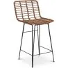 Wiklinowy stołek barowy - Boho Bali Design -65cm - Catori image 7