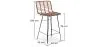 Wiklinowy stołek barowy z oparciem - Boho Bali Design - 75cm - Catori image 7
