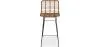 Wiklinowy stołek barowy z oparciem - Boho Bali Design - 75cm - Catori image 7