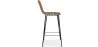 Wiklinowy stołek barowy z oparciem - Boho Bali Design - 75cm - Catori image 7