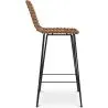 Wiklinowy stołek barowy z oparciem - Boho Bali Design - 75cm - Catori image 7