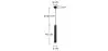 Lampa sufitowa z rurą - lampa wisząca LED - czarna - Bruna image 7