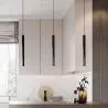 Lampa sufitowa z rurą - lampa wisząca LED - czarna - Bruna image 7