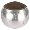 Krzesło do salonu - Skóra i metal - Circle image 7