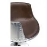 Fotel do salonu - Designerski fotel - Skóra i metal - Cognac image 7