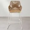 Rattanowy stołek Boho Bali Design - 75cm - Tale image 7