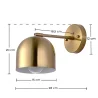 Lampa ścienna - Złoty metal - Bleni - Bleni image 7