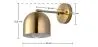 Lampa ścienna - Złoty metal - Bleni - Bleni image 7