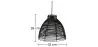 Lampa sufitowa z czarnego rattanu - lampa wisząca w stylu boho Bali - Gian image 7