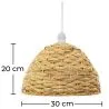 Lampa sufitowa z trawy morskiej - Lampa wisząca w stylu boho Bali - Ngu image 7