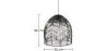 Czarna lampa sufitowa z rattanu - Lampa wisząca w stylu boho Bali - Le image 7
