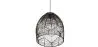 Czarna lampa sufitowa z rattanu - Lampa wisząca w stylu boho Bali - Le image 7