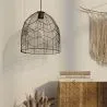 Czarna lampa sufitowa z rattanu - Lampa wisząca w stylu boho Bali - Le image 7