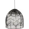 Czarna lampa sufitowa z rattanu - Lampa wisząca w stylu boho Bali - Le image 7