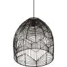 Czarna lampa sufitowa z rattanu - Lampa wisząca w stylu boho Bali - Le image 7